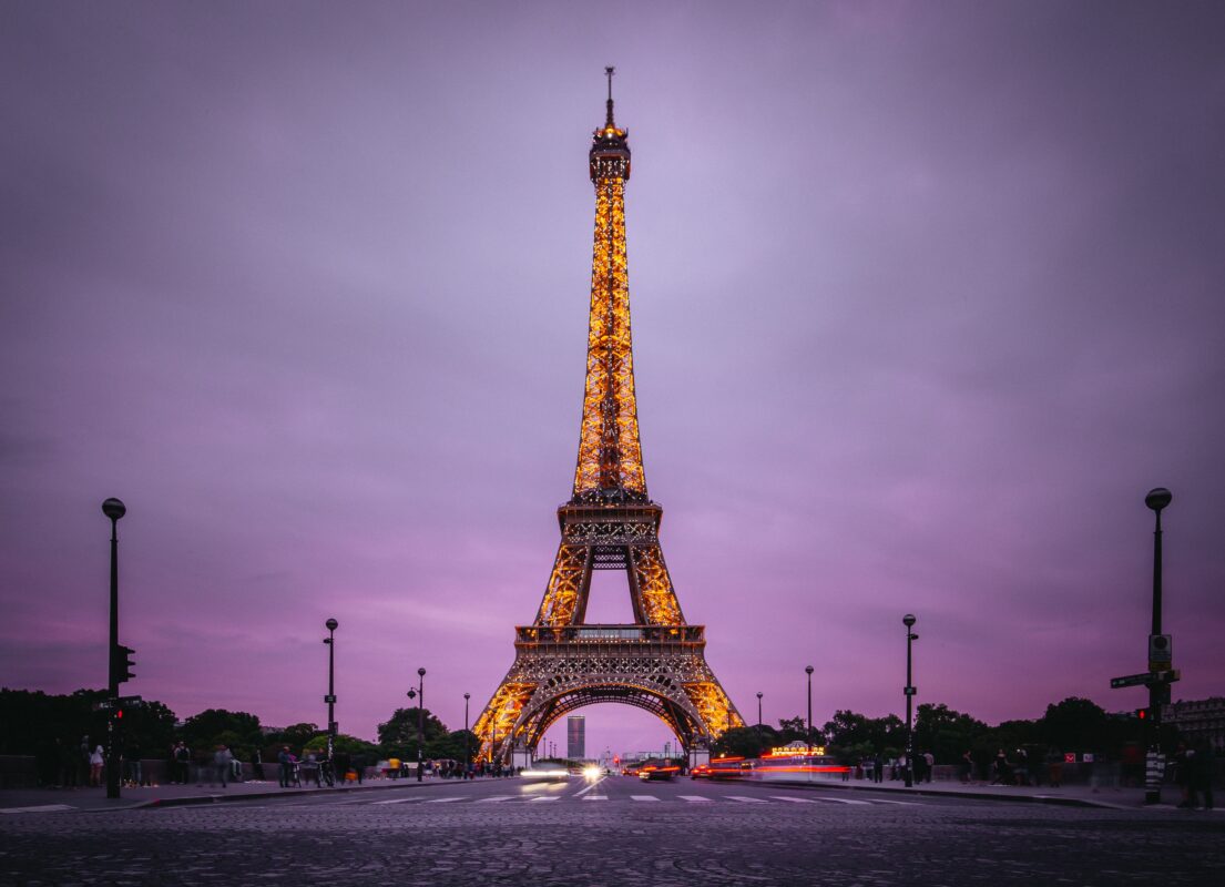 Eiffel Tower Paris by night